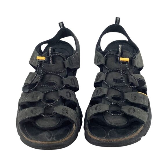 Keen Other - Keen Mens Black Leather Outdoor Sandals Size 13 Made In China